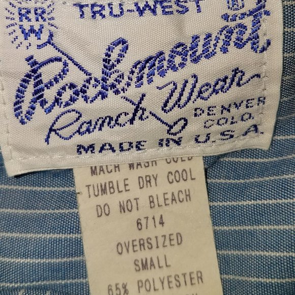 Vintage striped western shirt - Picture 3 of 5